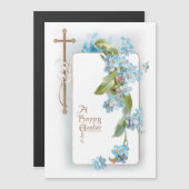  paaskruis met blauw vergeet-me-nots (Voorkant / Achterkant)