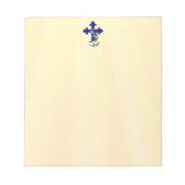 Paaskruis met Bluebells Notitieblok (Voorkant)