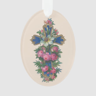 Paaskruis met Lily Ornament