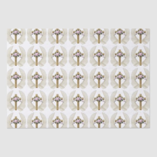 Paaskruis met papier voor de vleugels van Angel (Voorkant)