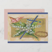  Paaskruis met vloerbedekking Briefkaart (Voorkant / Achterkant)