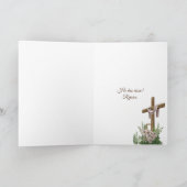 Paaskruis op heuvel met deur kaart (Binnen)