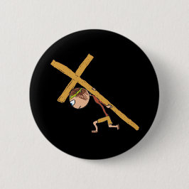 Paaskruis Ronde Button 5,7 Cm
