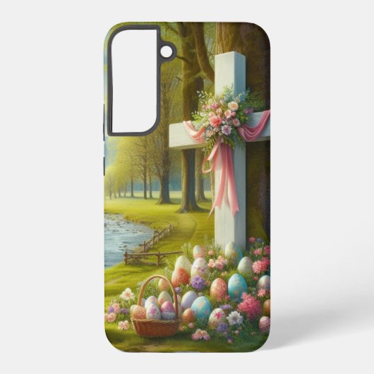 Paaskruis Samsung Galaxy Hoesje (Achterkant)