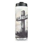 Paaskruis, Verrezen Hoop Kunst Thermosbeker (Voorkant)