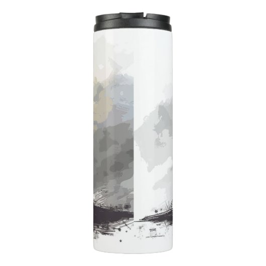 Paaskruis, Verrezen Hoop Kunst Thermosbeker (Achterkant)