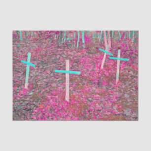 Paaskruizen Roze Turquoise Graf Kunst Tissuepapier