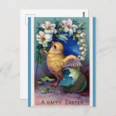  paaskuiken en lelies Briefkaart (Voorkant / Achterkant)