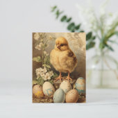  paaskuiken mand briefkaart (Staand voorkant)