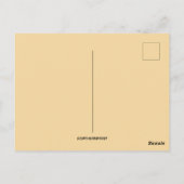 paaskuiken met ei vol viooltjes briefkaart (Achterkant)