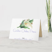 paaskuikens autorit feestdagen kaart (Achterkant)