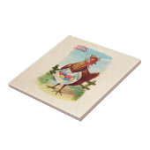 Paaskuikens Boerderij Kute Antiek Eggs Tegeltje (Zijkant)