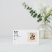 Paaskuikens Boerderij Kute Antiek Eggs Visitekaartje (Staand voorkant)