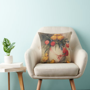 Paaskuikens, Ei met rode tulpenbloemen Kussen