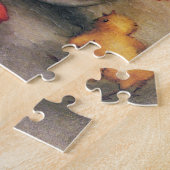 Paaskuikens, Ei met rode tulpenbloemen Legpuzzel (Zijkant)