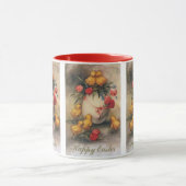 Paaskuikens, Ei met rode tulpenbloemen Mok (Midden)