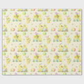 Paaskuikens en -eenden cadeaupapier (Vlak)