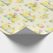 Paaskuikens en -eenden cadeaupapier (Hoek)