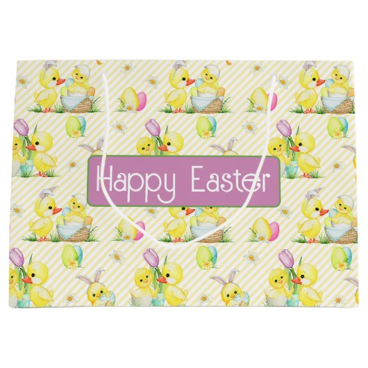 Paaskuikens en -eenden groot cadeauzakje (Voorkant)