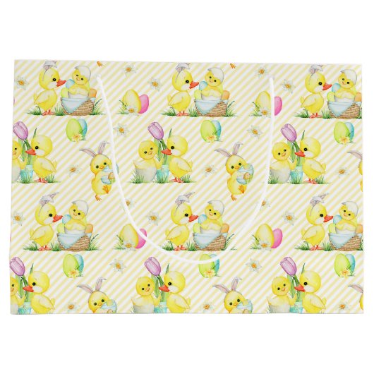 Paaskuikens en -eenden groot cadeauzakje (Achterkant)