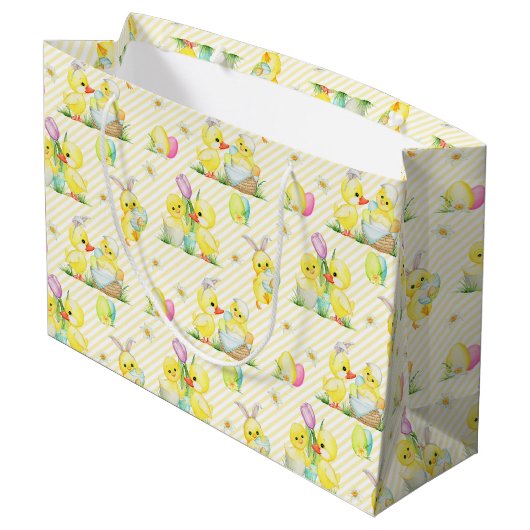 Paaskuikens en -eenden groot cadeauzakje (Achterkant Gekanteld)