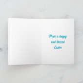 Paaskuikens en eieren feestdagen kaart (Binnen)