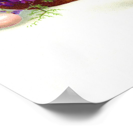 Paaskuikens en -eieren poster (Hoek)