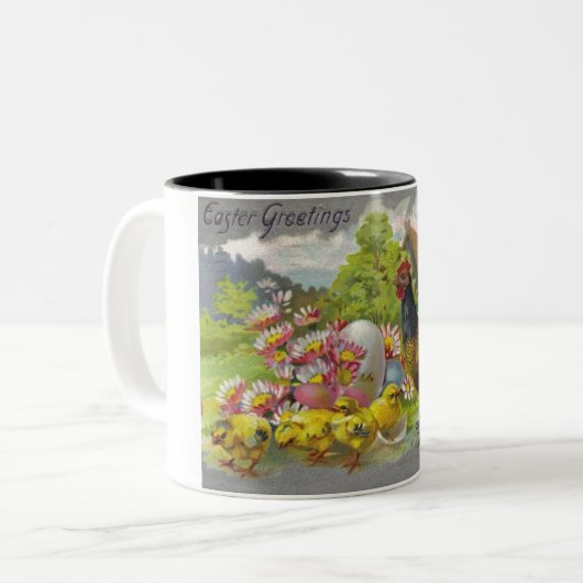 paaskuikens en haan Mok (Voorkant links)