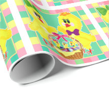 Paaskuikens en mand van kuikens en eieren