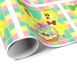 Paaskuikens en mand van kuikens en eieren cadeaupapier