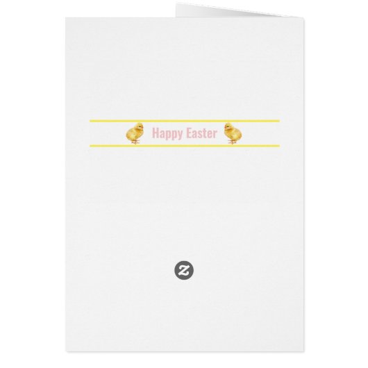 Paaskuikens en meerkleurige gedecorreerde eieren o (Achterkant)