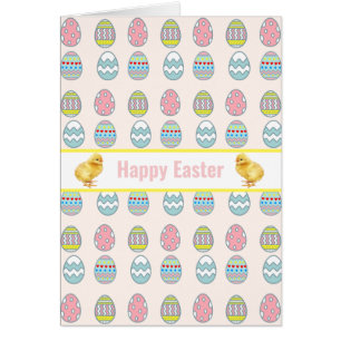 Paaskuikens en meerkleurige gedecorreerde eieren o