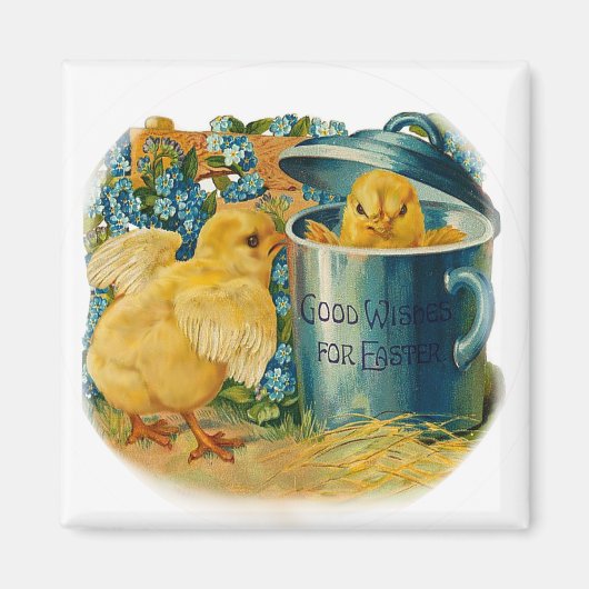 Paaskuikens in het spel magneet (Voorkant)