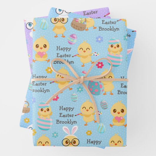 Paaskuikens Inpakpapier Vel (In situ)