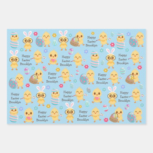 Paaskuikens Inpakpapier Vel (Voorkant)