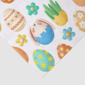 Paaskuikens, kuddes en eieren, ontkoppeld tissuepapier (Detail)