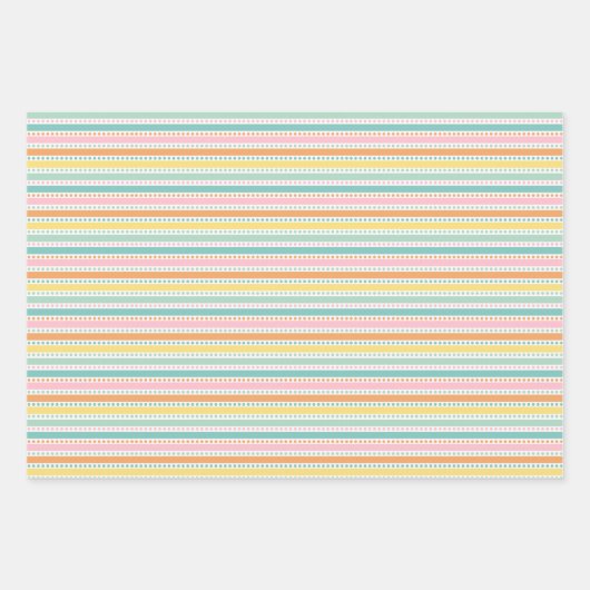 Paaskuikens met bloemen en eieren inpakpapier vel (Voorkant 2)