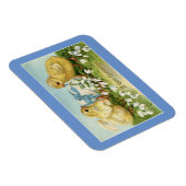 Paaskuikens met eiernet magneet (Rechterzijde)