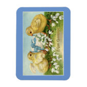 Paaskuikens met eiernet magneet (Verticaal)