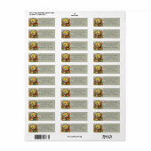  paaskuikens met tulpen etiket (Full Sheet)