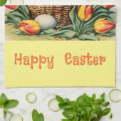 paaskuikens met tulpen theedoek (Gevouwen)