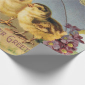  paaskuikens onder parasol cadeaupapier (Hoek)