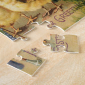 paaskuikens onder parasol legpuzzel (Zijkant)