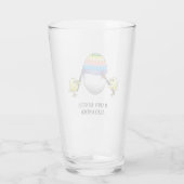 Paaskuikens schilderen het paasei glas (Achterkant)