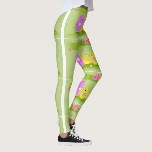 Paaskuikens tegen zonsopgang leggings (Rechts)
