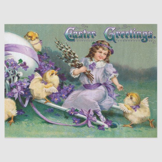  paaskuikens tissuepapier (Voorkant)