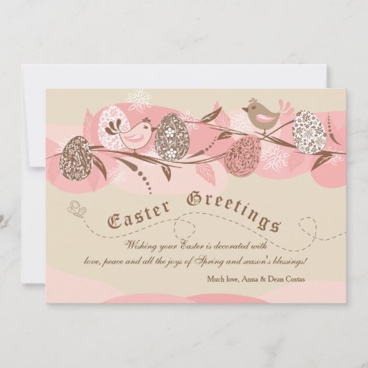 Paaskuikens vakantie Kaart (Voorkant)