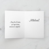 Paaskunst, alleluja! feestdagen kaart (Binnen)