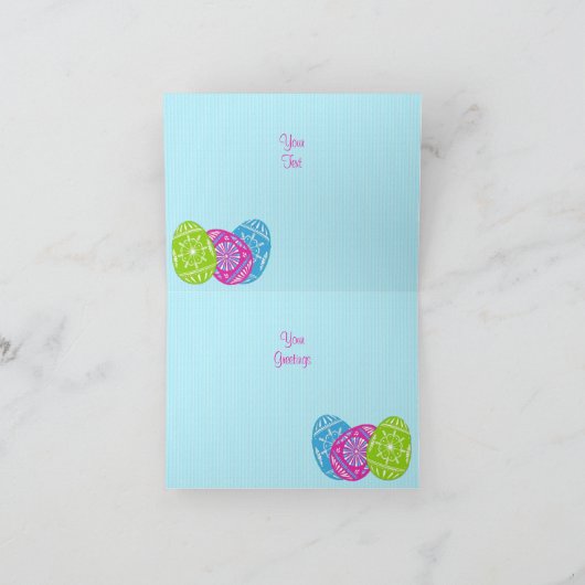 Paaskunst Feestdagen Kaart (Binnen)