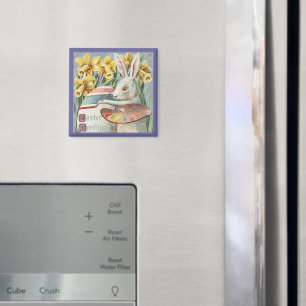  paaskunstenaar die een ei schildert, ZSSG Magneet